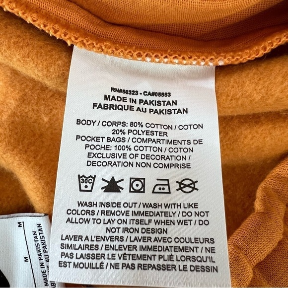 Nike Shorts Women Medium Essential Sweat shorts Fleece Orange Oversized Z - Picture 6 of 10